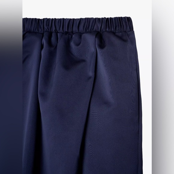 Zara VOLUMINOUS TAFFETA SKIRT LIMITED EDITION. Navy Blue. Size XS. New with Tags - Picture 14 of 16